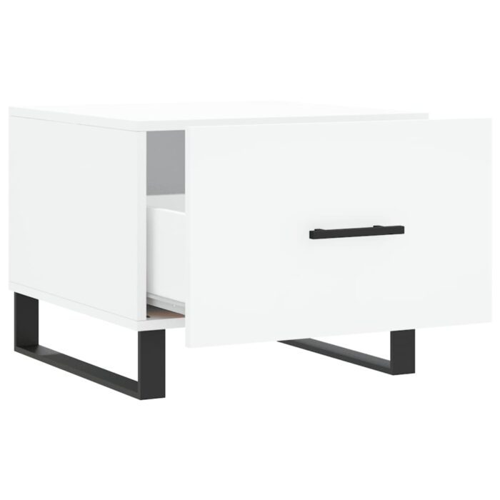 Tables basses 2 pcs blanc 50x50x40 cm bois d'ingénierie – Image 5