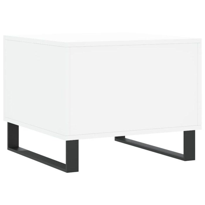 Tables basses 2 pcs blanc 50x50x40 cm bois d'ingénierie – Image 7