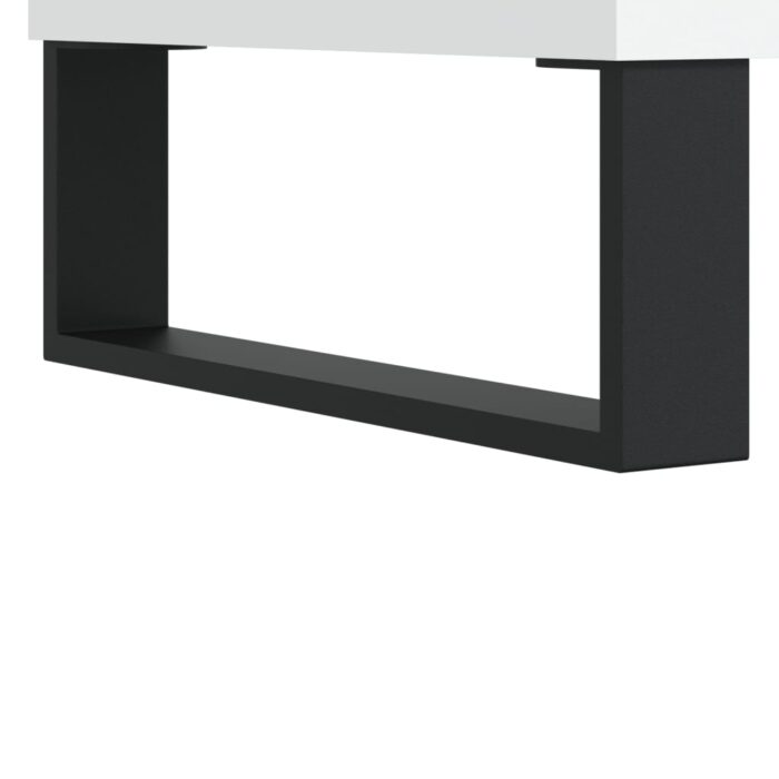Tables basses 2 pcs blanc 50x50x40 cm bois d'ingénierie – Image 9