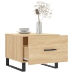 Tables basses 2 pcs chêne sonoma 50x50x40 cm bois d'ingénierie – Image 2
