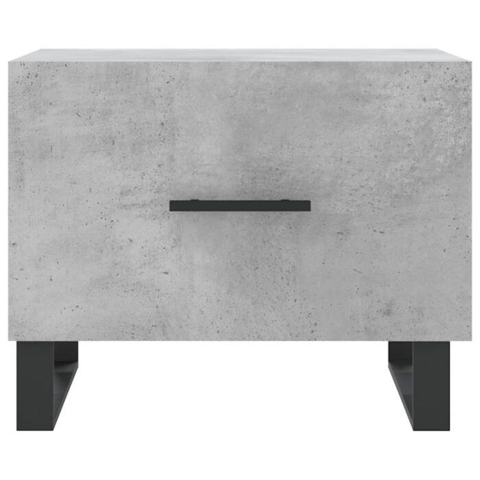 Table basse gris béton 50x50x40 cm bois d'ingénierie – Image 3