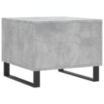 Table basse gris béton 50x50x40 cm bois d'ingénierie – Image 6
