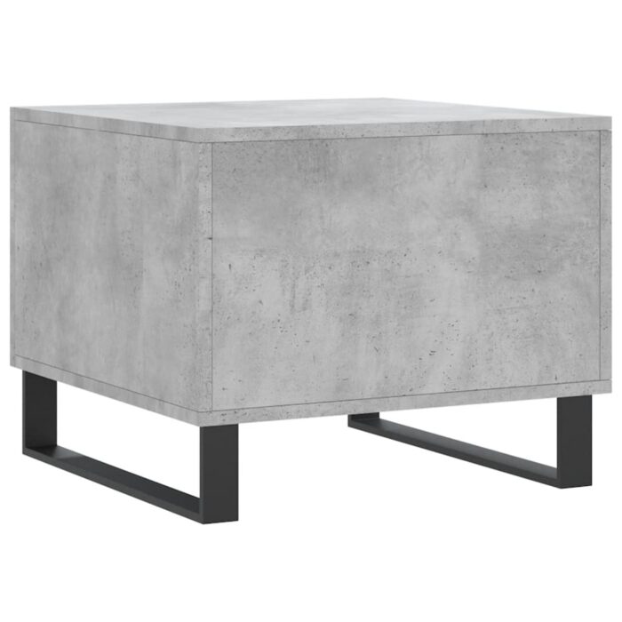 Table basse gris béton 50x50x40 cm bois d'ingénierie – Image 6