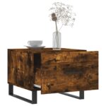 Table basse Chêne fumé 50x50x40 cm Bois d'ingénierie – Image 2