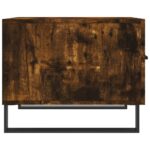 Table basse Chêne fumé 50x50x40 cm Bois d'ingénierie – Image 5