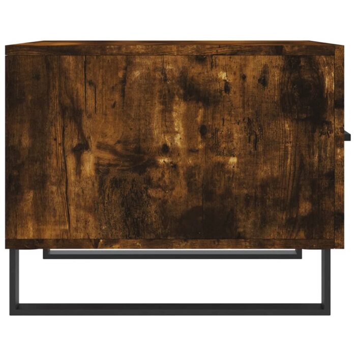 Table basse Chêne fumé 50x50x40 cm Bois d'ingénierie – Image 5