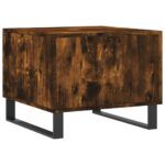Tables basses 2 pcs chêne fumé 50x50x40 cm bois d'ingénierie – Image 7