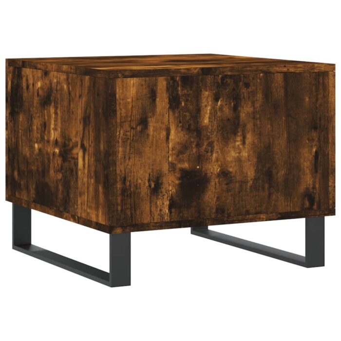 Tables basses 2 pcs chêne fumé 50x50x40 cm bois d'ingénierie – Image 7