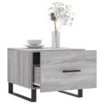 Table basse Sonoma gris 50x50x40 cm Bois d'ingénierie – Image 2
