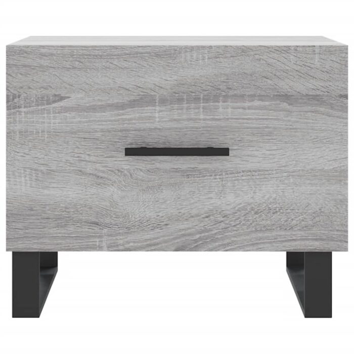 Table basse Sonoma gris 50x50x40 cm Bois d'ingénierie – Image 3