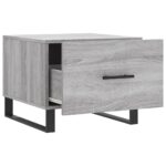 Table basse Sonoma gris 50x50x40 cm Bois d'ingénierie – Image 4