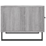 Table basse Sonoma gris 50x50x40 cm Bois d'ingénierie – Image 5