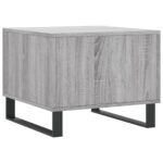 Table basse Sonoma gris 50x50x40 cm Bois d'ingénierie – Image 6