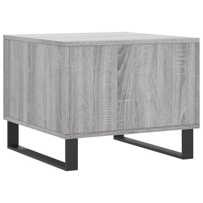 Table basse Sonoma gris 50x50x40 cm Bois d'ingénierie – Image 6