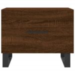 Table basse Chêne marron 50x50x40 cm Bois d'ingénierie – Image 3