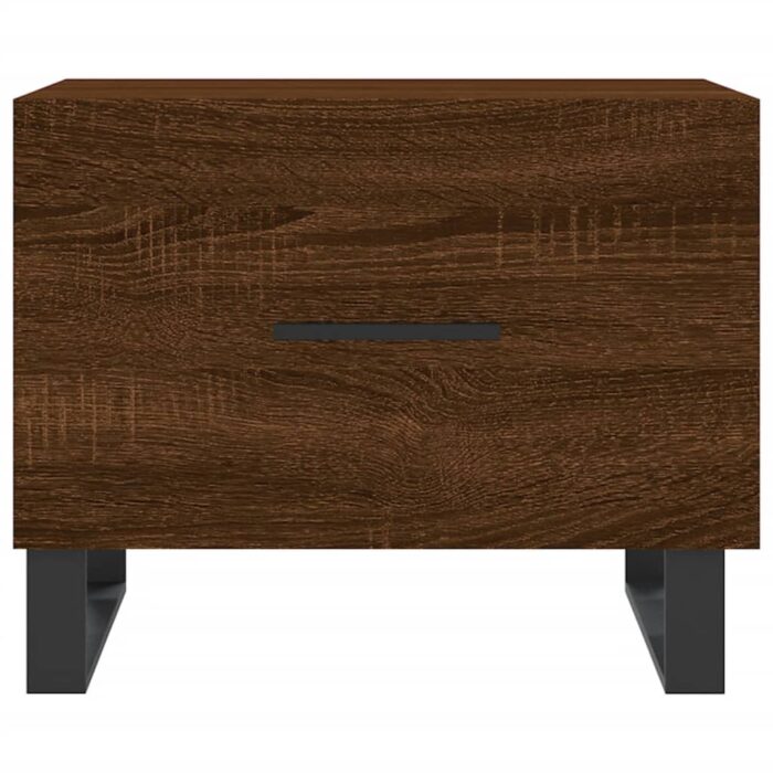 Table basse Chêne marron 50x50x40 cm Bois d'ingénierie – Image 3
