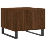 Table basse Chêne marron 50x50x40 cm Bois d'ingénierie – Image 6