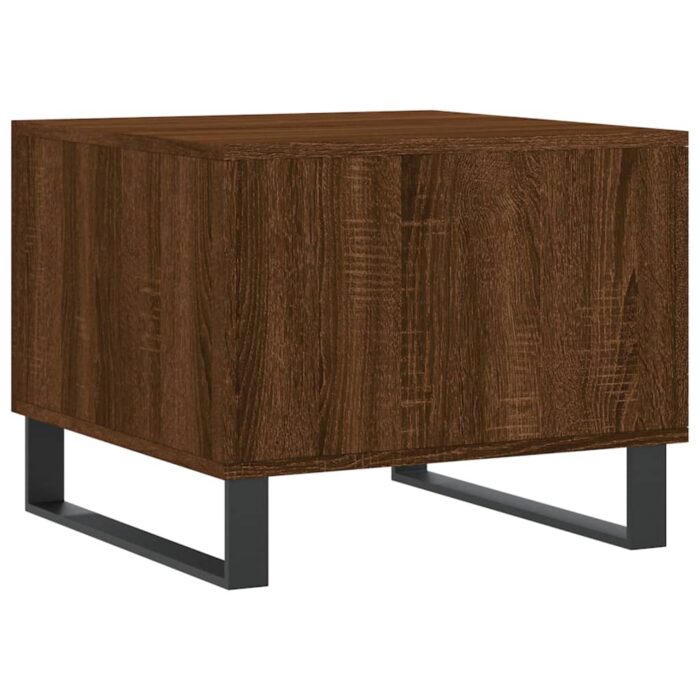Table basse Chêne marron 50x50x40 cm Bois d'ingénierie – Image 6