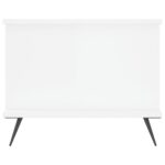Table basse Blanc brillant 90x50x40 cm Bois d'ingénierie – Image 4