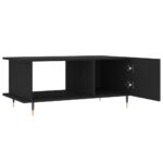 Table basse noir 90x50x40 cm bois d'ingénierie – Image 4