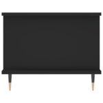 Table basse noir 90x50x40 cm bois d'ingénierie – Image 5