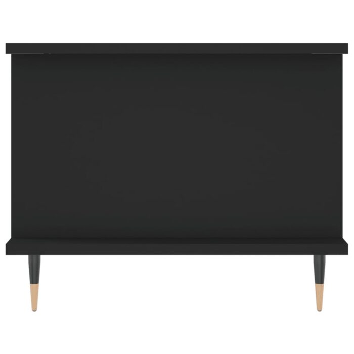 Table basse noir 90x50x40 cm bois d'ingénierie – Image 5