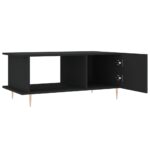 Table basse noir 90x50x40 cm bois d'ingénierie – Image 4
