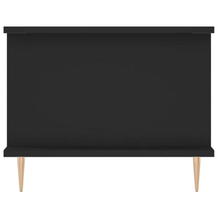 Table basse noir 90x50x40 cm bois d'ingénierie – Image 5