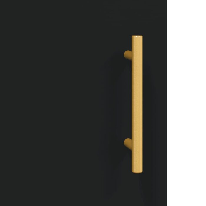 Table basse noir 90x50x40 cm bois d'ingénierie – Image 8