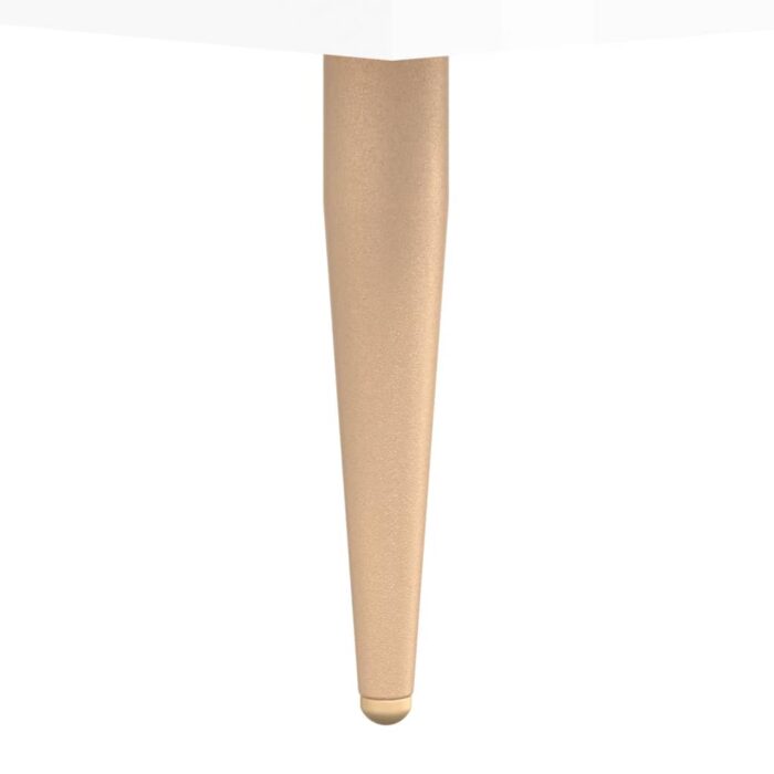 Table basse Blanc brillant 90x50x40 cm Bois d'ingénierie – Image 9