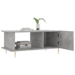 Table basse gris béton 90x50x40 cm bois d'ingénierie – Image 2
