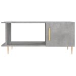 Table basse gris béton 90x50x40 cm bois d'ingénierie – Image 3