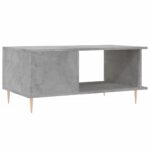 Table basse gris béton 90x50x40 cm bois d'ingénierie – Image 6