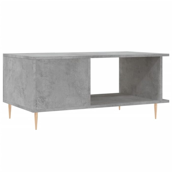 Table basse gris béton 90x50x40 cm bois d'ingénierie – Image 6