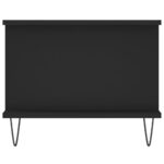 Table basse noir 90x50x40 cm bois d'ingénierie – Image 5