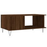 Table basse chêne marron 90x50x40 cm bois d'ingénierie – Image 6