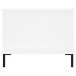 Table basse blanc 90x50x40 cm bois d'ingénierie – Image 5