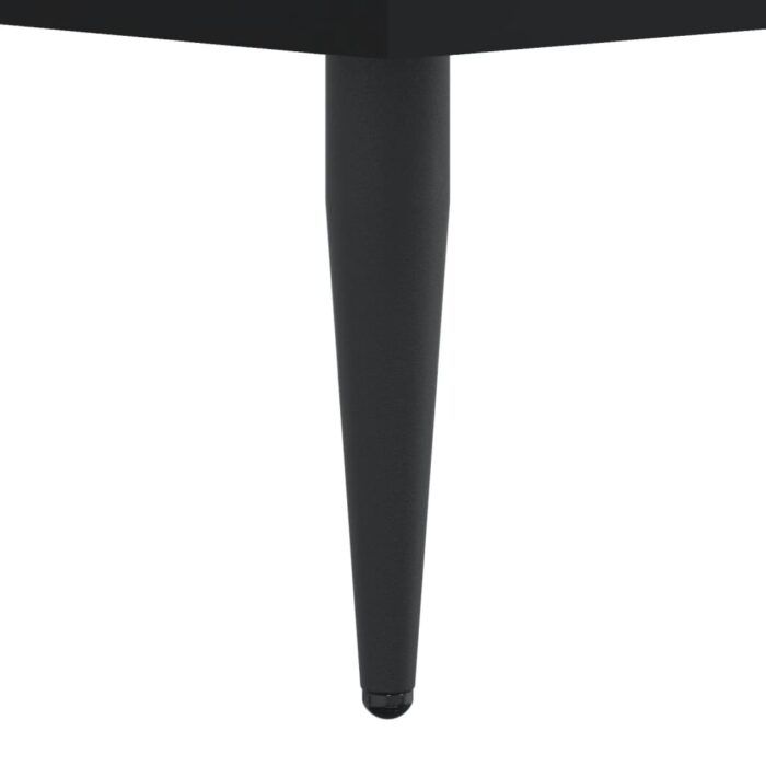 Armoire à chaussures noir 60x35x105 cm bois d'ingénierie – Image 8