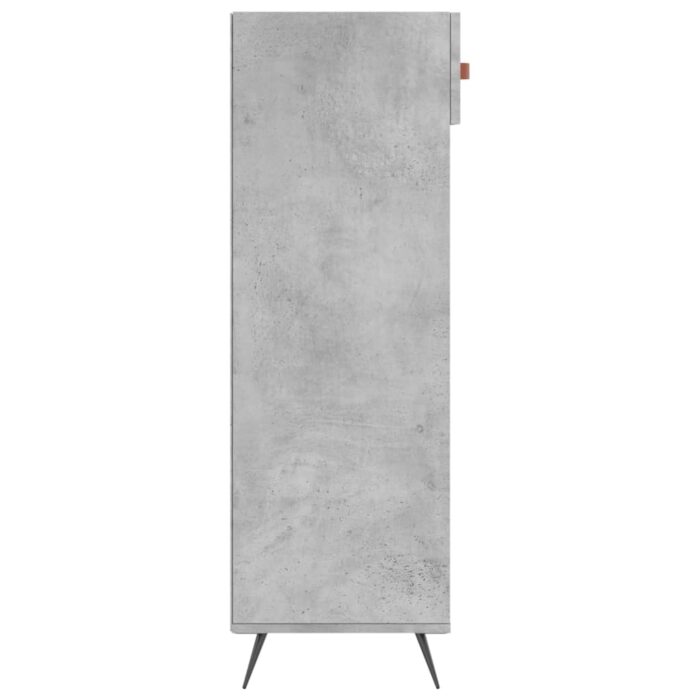 Armoire à chaussures gris béton 60x35x105 cm bois d'ingénierie – Image 5