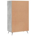 Armoire à chaussures gris béton 60x35x105 cm bois d'ingénierie – Image 6
