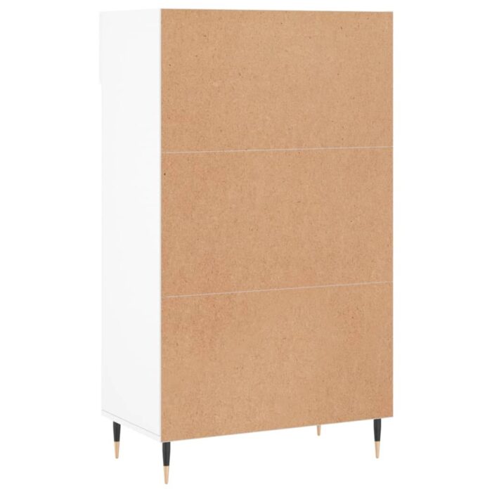 Armoire à chaussures blanc 60x35x105 cm bois d'ingénierie – Image 6