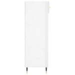 Armoire à chaussure Blanc brillant 60x35x105 cm Bois ingénierie – Image 5