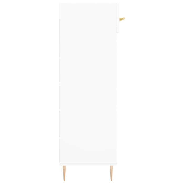 Armoire à chaussures blanc 60x35x105 cm bois d'ingénierie – Image 5