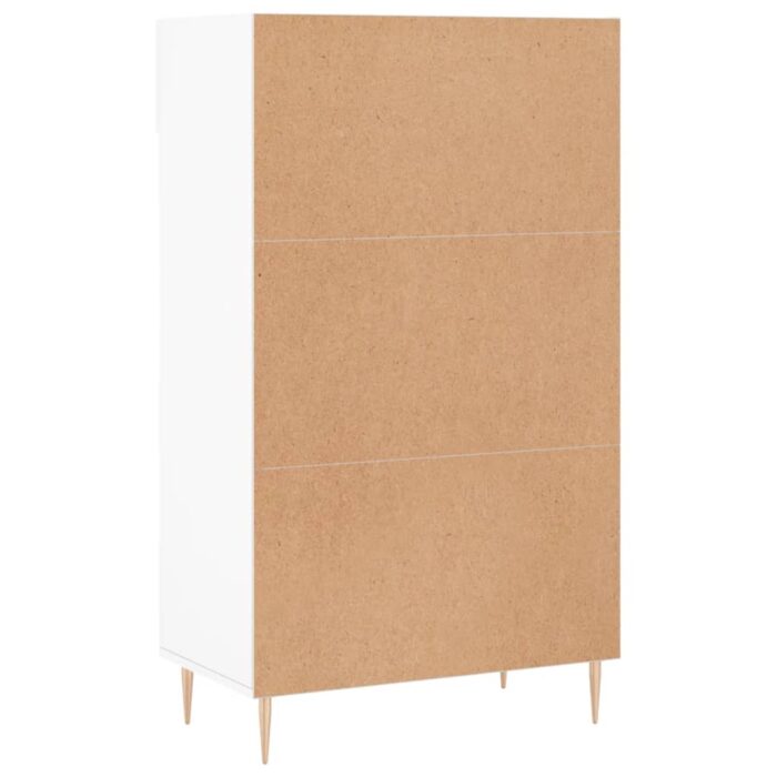 Armoire à chaussures blanc 60x35x105 cm bois d'ingénierie – Image 6