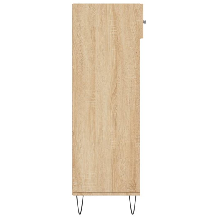 Armoire à chaussures chêne sonoma 60x35x105cm bois d'ingénierie – Image 5