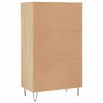 Armoire à chaussures chêne sonoma 60x35x105cm bois d'ingénierie – Image 6