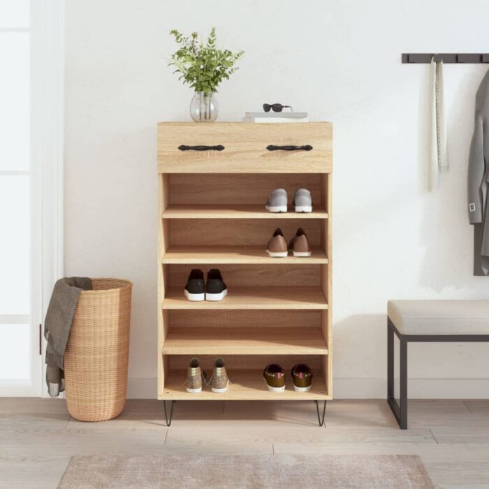 VXL8720845430047_m_en_hd_1.jpg Armoire à chaussures chêne sonoma 60x35x105cm bois d'ingénierie – Image 1