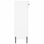 Armoire à chaussure Blanc brillant 60x35x105 cm Bois ingénierie – Image 5