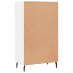 Armoire à chaussure Blanc brillant 60x35x105 cm Bois ingénierie – Image 6