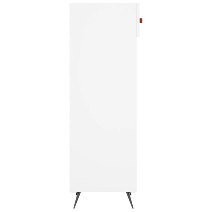 Armoire à chaussures blanc 30x35x105 cm bois d'ingénierie – Image 3